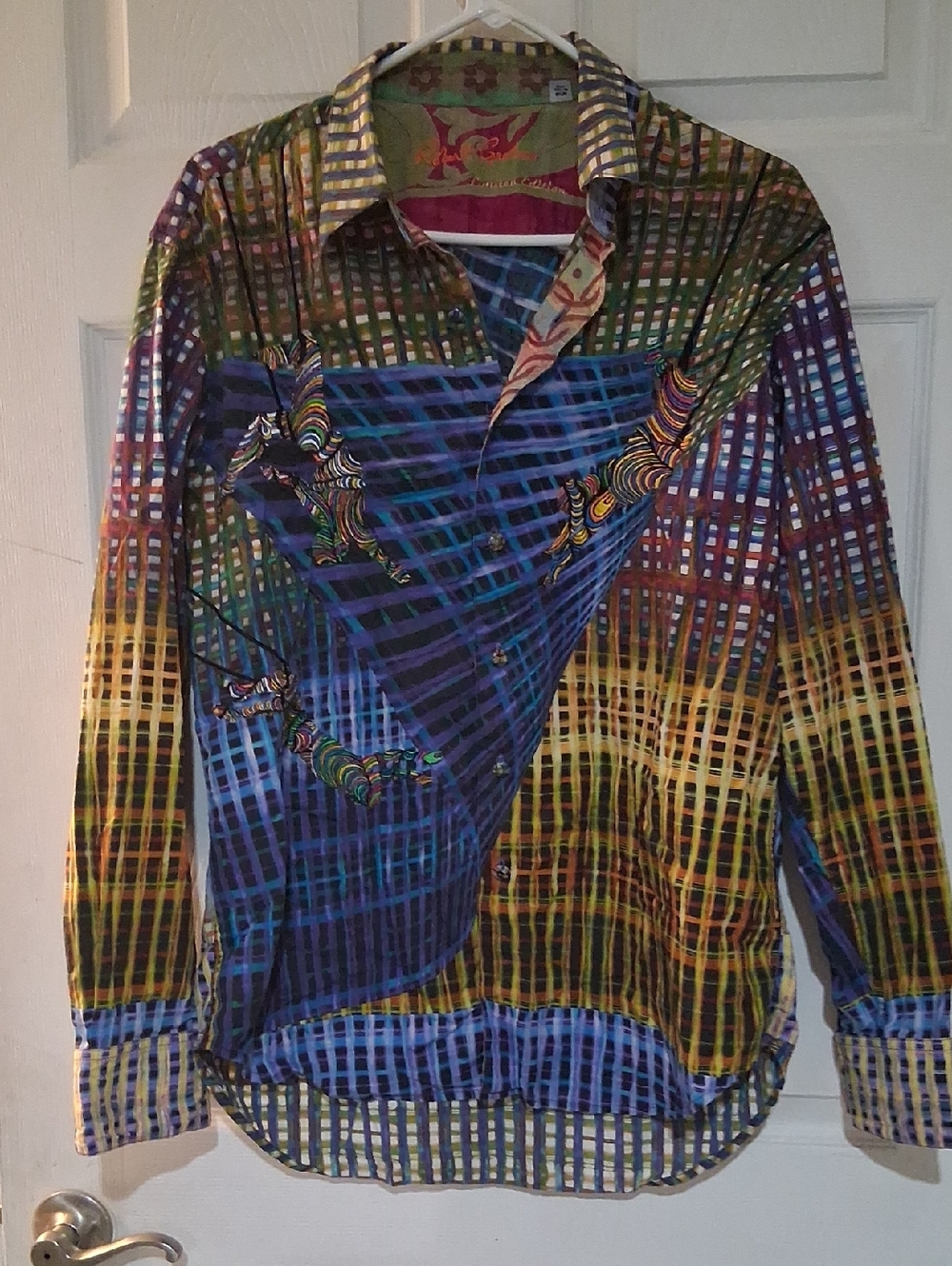 NWOT Mens Robert Graham Limited Edition Button Down Shirt Size Medium